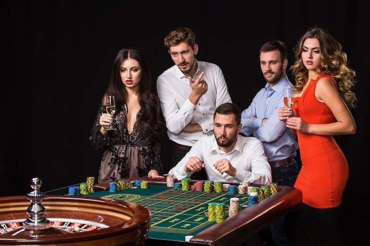 Live dealer studio with multi-camera setup showing roulette table and dealer in HD broadcast